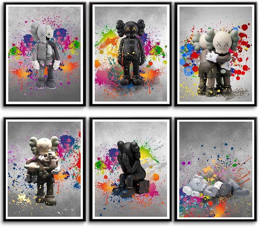 KAWS Two Friends Lithograph Style