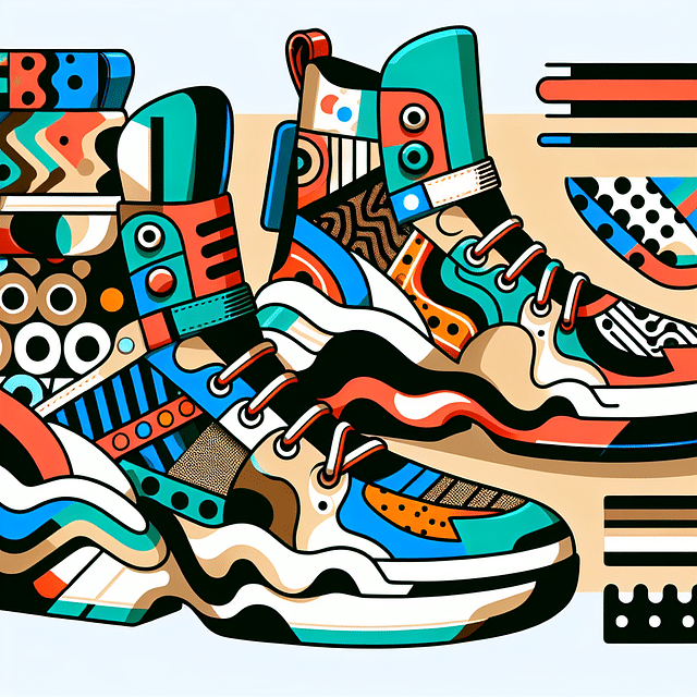 high-end sneakers with Kaws design elements