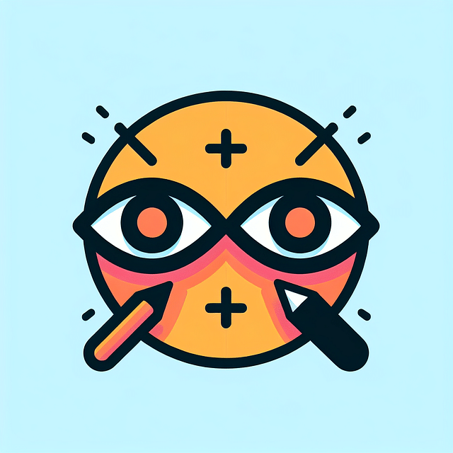 thick outlines around X-ed eyes