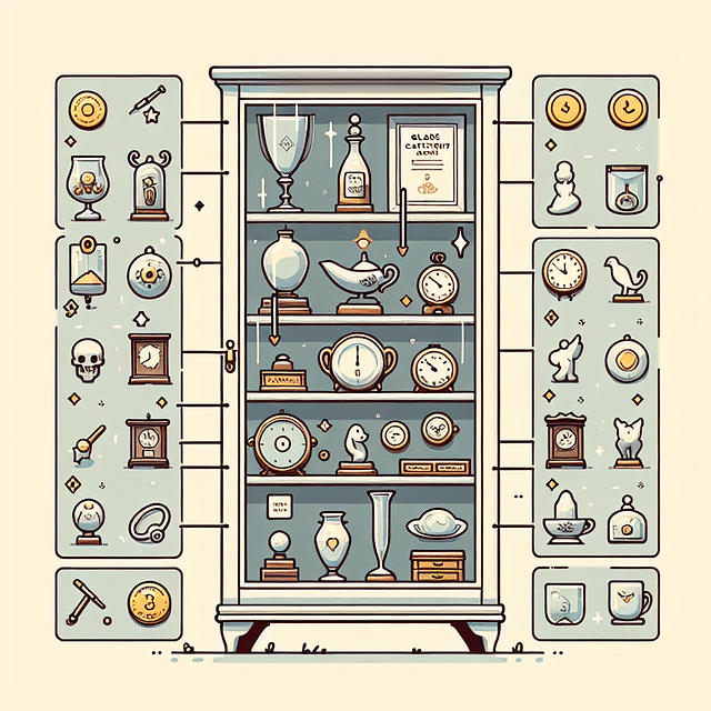 glass cabinet for collectibles