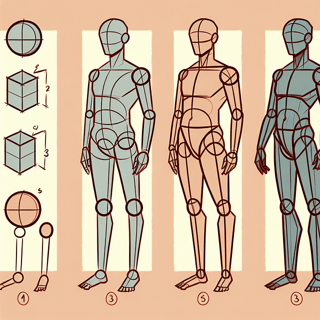 basic shapes for character drawing