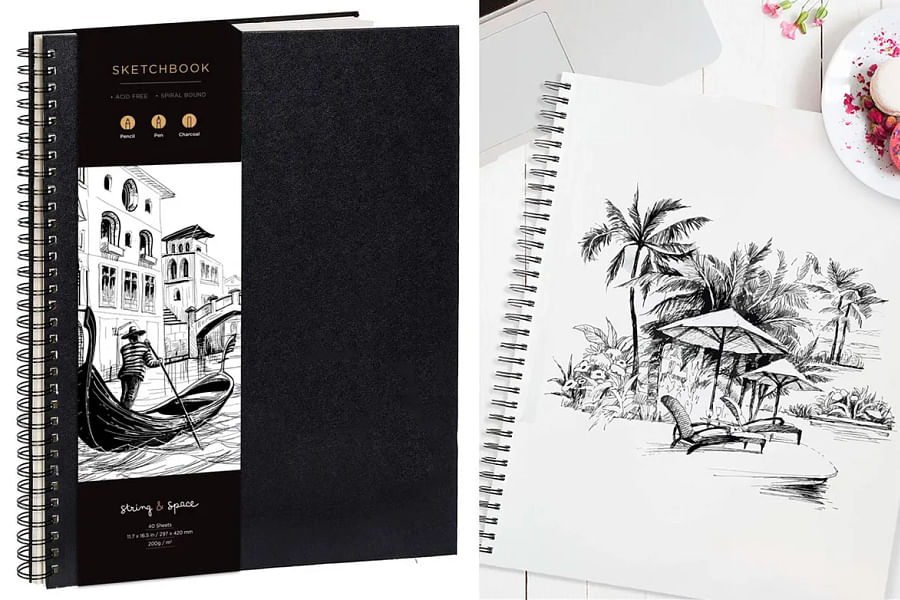 acid-free sketchbook for drawing