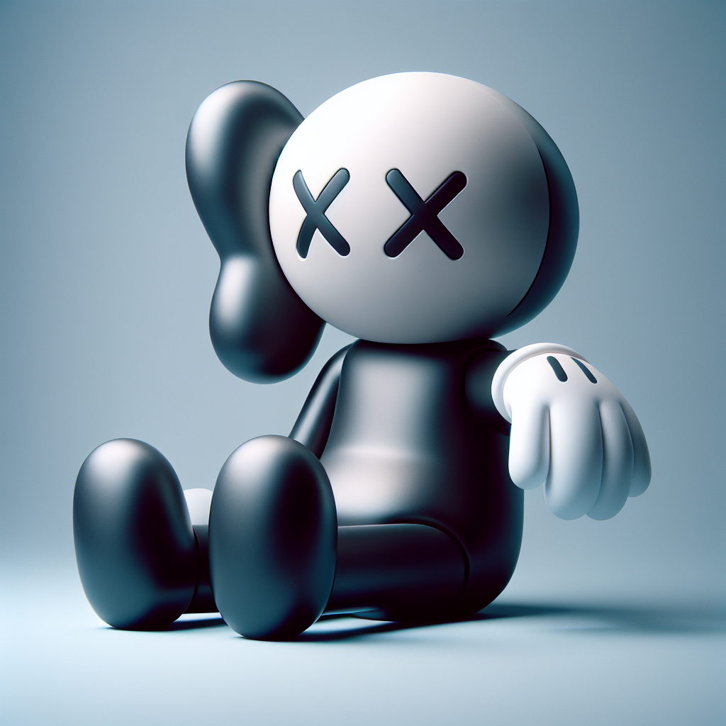 emotional KAWS BFF fan art