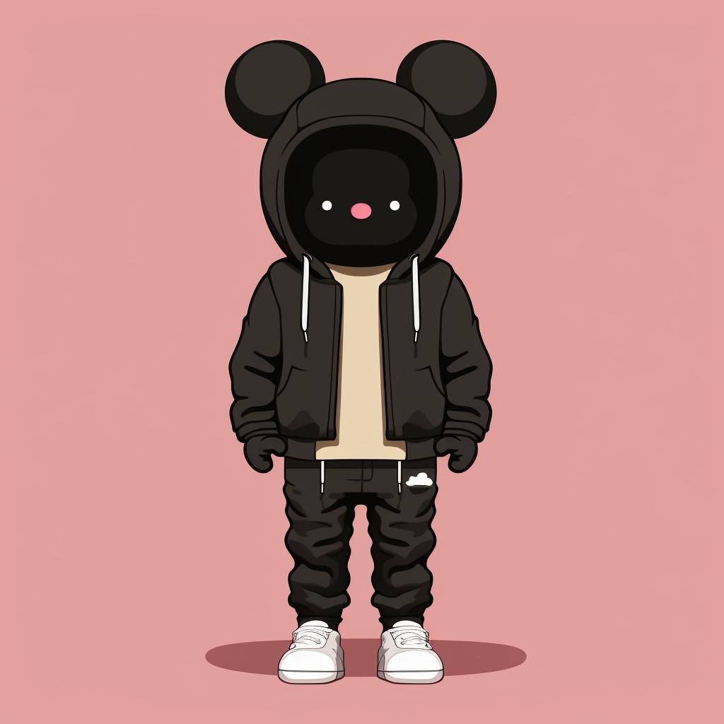 A Kaws hoodie paired with black jeans