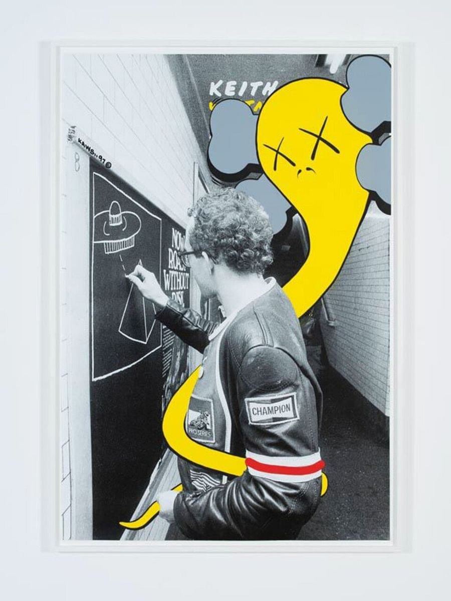 Early artwork by Kaws showcasing his distinctive style