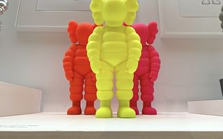 What kind of paintings does Kaws create?